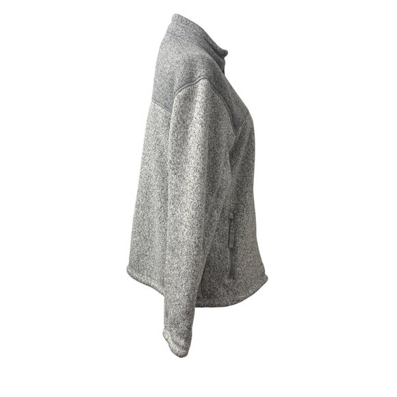 Mens Full-Zip Grey George Fleece Jacket Chest & Side Zipper Pockets SizeL(42-44) - Picture 4 of 13